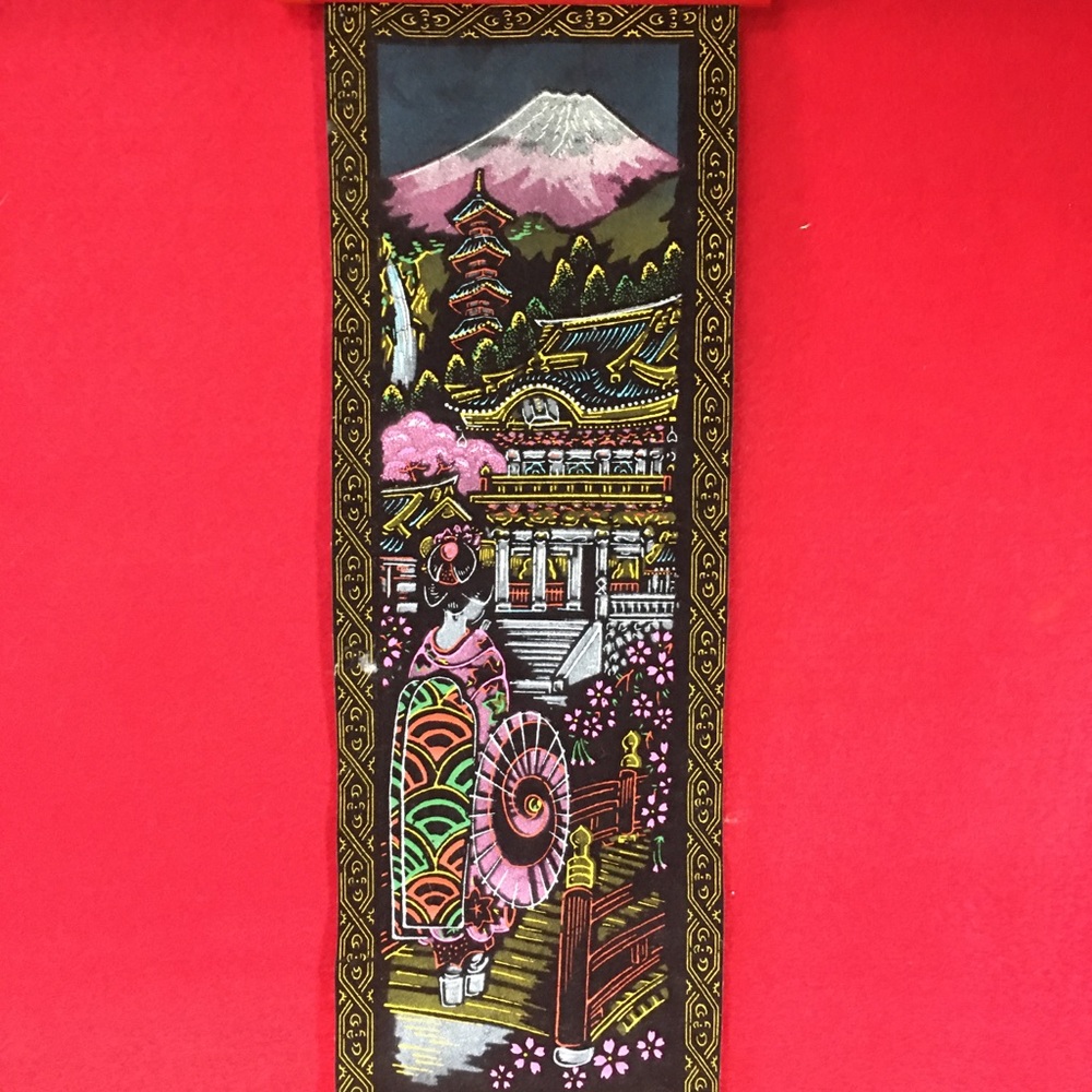 Red Dragon Embroidered Fabric View 6